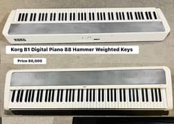 Korg B1 Digital Piano 88 Hammer Weighted keys Keyboard Guitar Bass