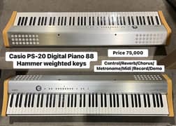 Kawai PS-20 Digital Piano 88 Hammer Weighted Keys Keyboard Guitar