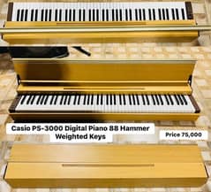 Casio Ps-3000 Digital Piano 88 Hammer Weighted Keys keyboard guitar