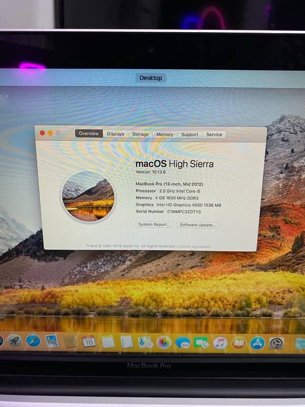 APPLE MACBOOK PRO 2012 mac + Windows 10 official|Whatsapp 03215984936 1