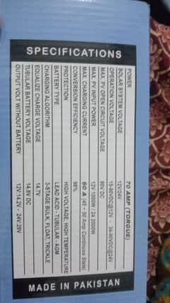 Energy Hybrid Mppt controller 70 Amp