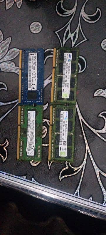 ram 4gb 4pcs total price 2500 0