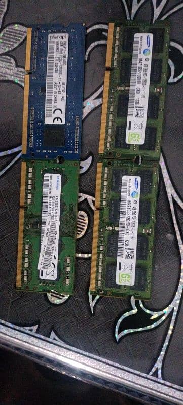 ram 4gb 4pcs total price 2500 4