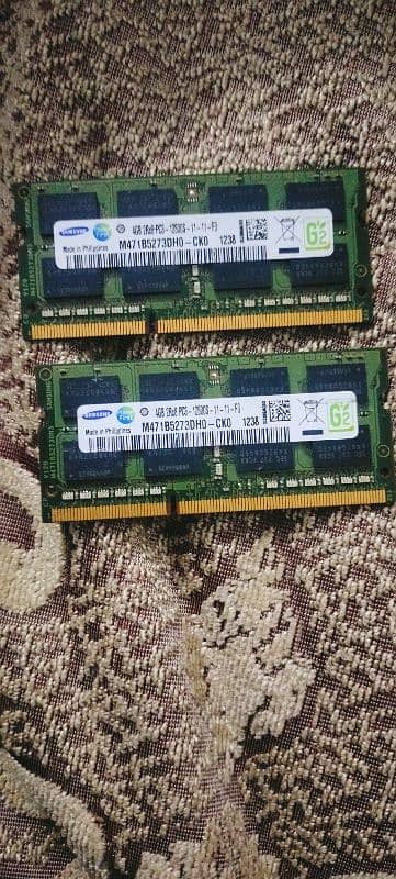 ram 4gb 4pcs total price 2500 7