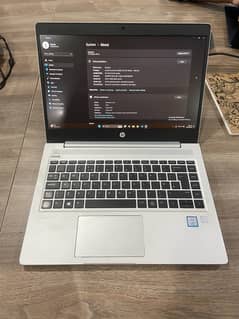 Hp probook i5 8th gen, 16Gb, 256Gb Nvme