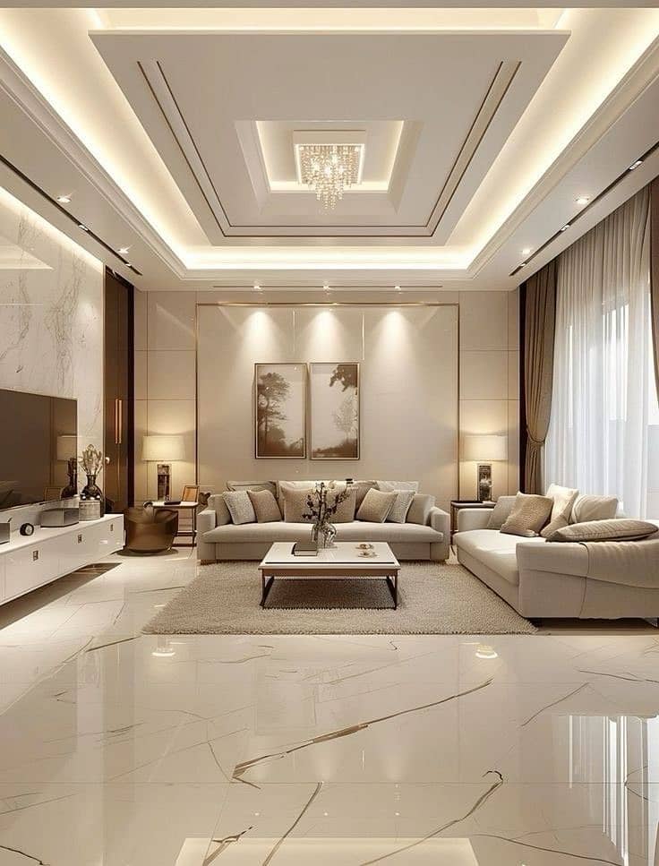 Pop ceiling - false ceiling - gypsum ceiling -2 by 2 ceiling- ceiling 5