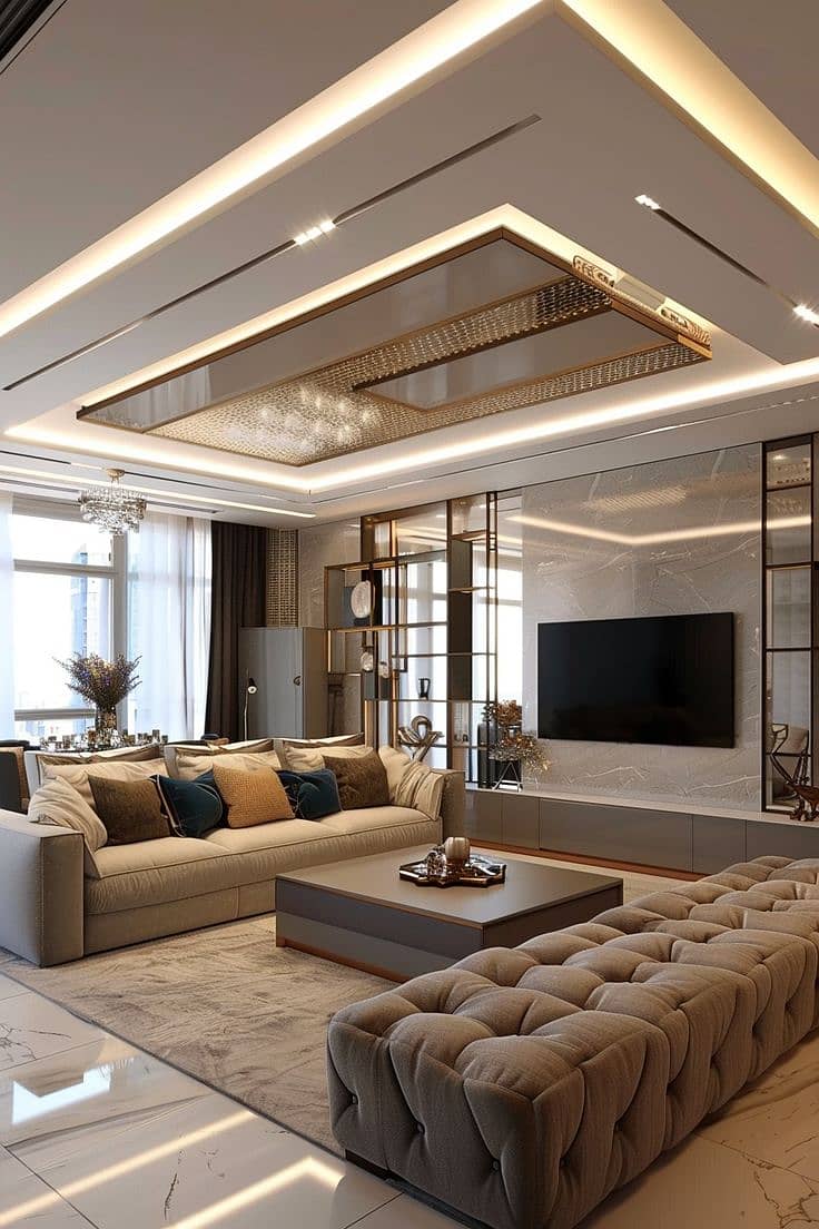 Pop ceiling - false ceiling - gypsum ceiling -2 by 2 ceiling- ceiling 6