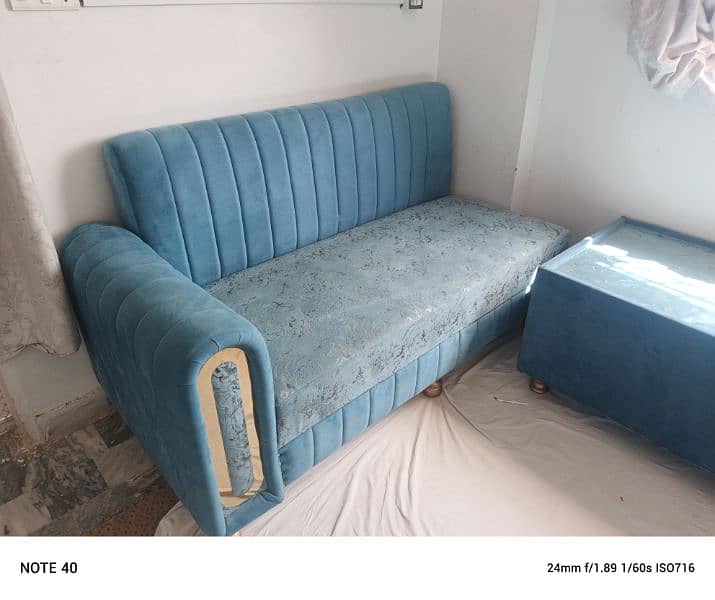 L shape sofa with table and seti full set for sale 0