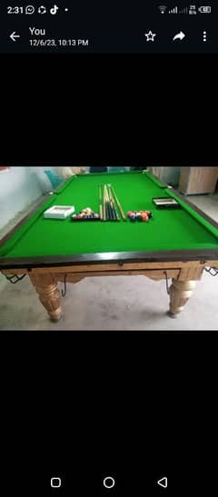 2 snookers table urgent for sale 5 by 10