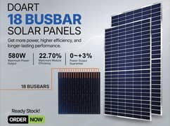 Doart energy solar panel 580 watt 18 bb