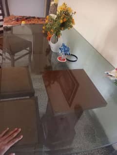 Glass dining table for sale