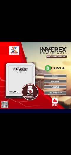 Lithium battery inverex 24v,100A