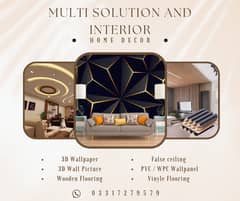 Wallpaper / 3D Wallpaper / Wall Home Decore / Window Blinds / Flooring