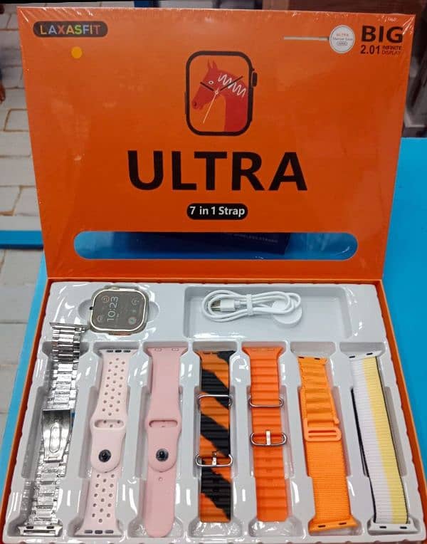 7 in 1 Smartwatch Ultra-Bluetooth Calling, Health & Fitness Tracking 0