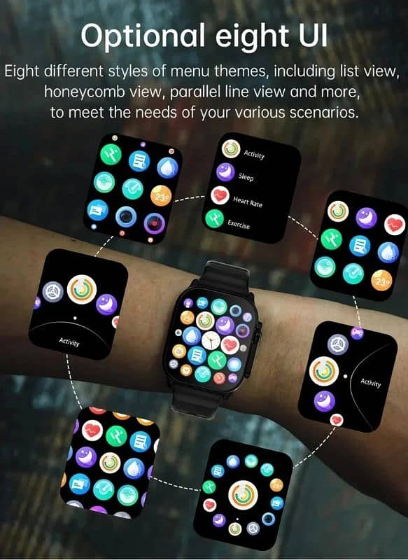 7 in 1 Smartwatch Ultra-Bluetooth Calling, Health & Fitness Tracking 1
