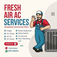 Ac Repair/Ac services/Inverter Ac/Split ac/Fridge/water cooler