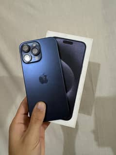 Iphone 15 pro max Fu 256 blue titanium 100%