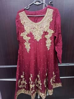 Red home use dress