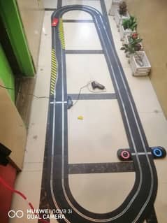 scalextric racing cars with 10 feet long racing track