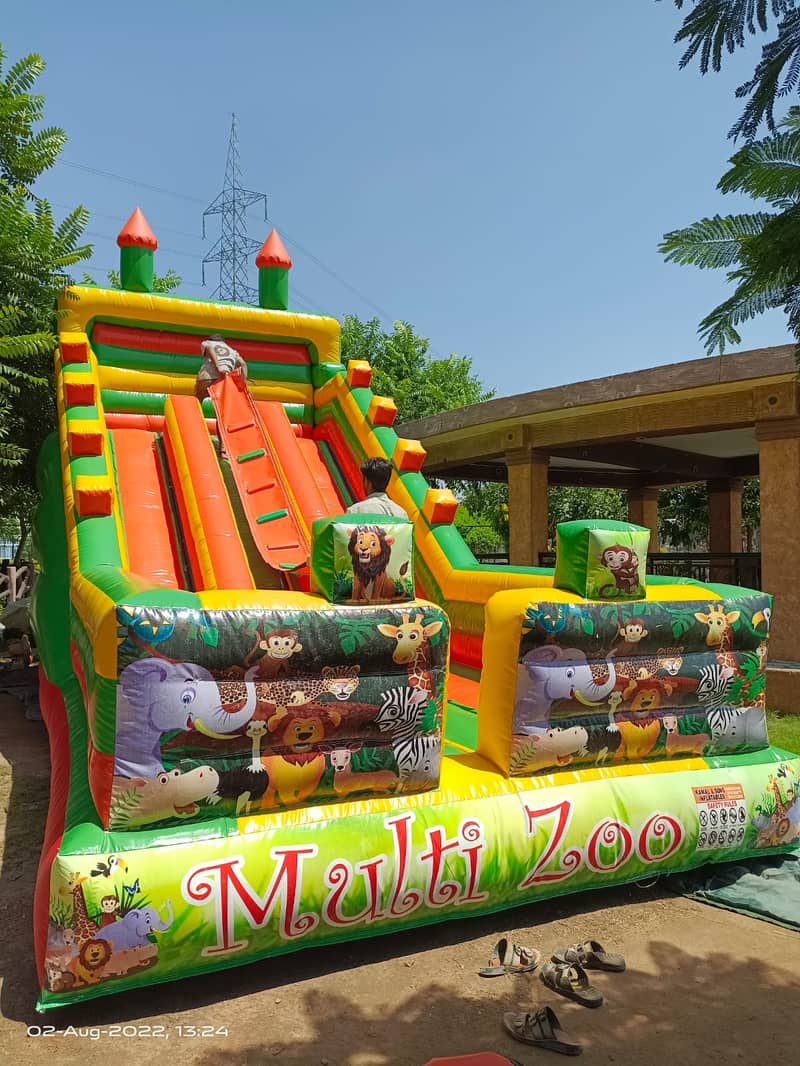 jumping castle/ token ride / slide / trampoline/ kiddi ride / jhuly 0