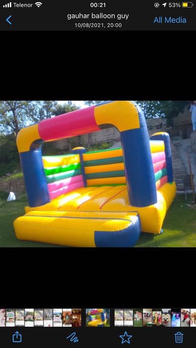 jumping castle/ token ride / slide / trampoline/ kiddi ride / jhuly