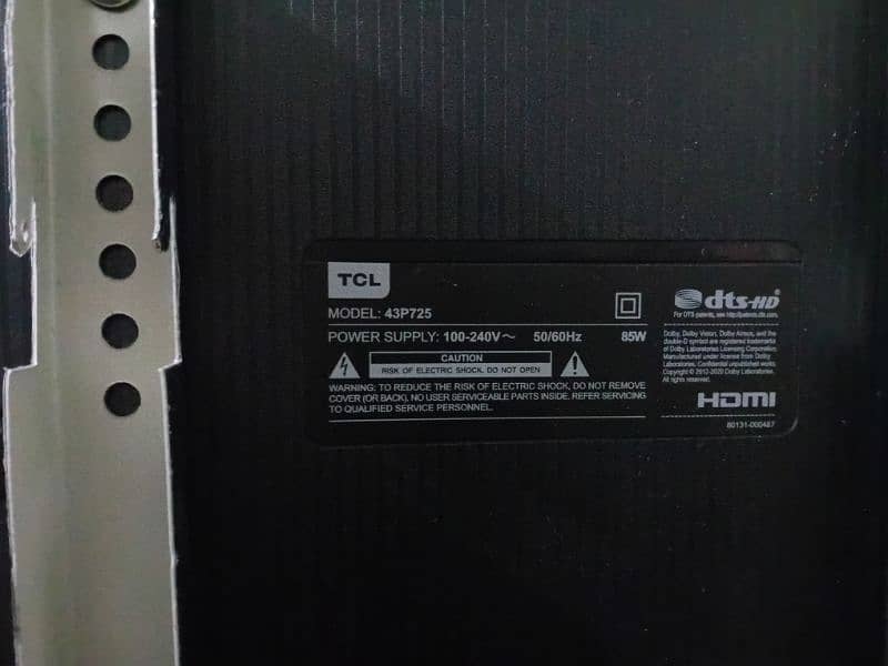 TCL 43 INCH 4K HDR LED TV 9