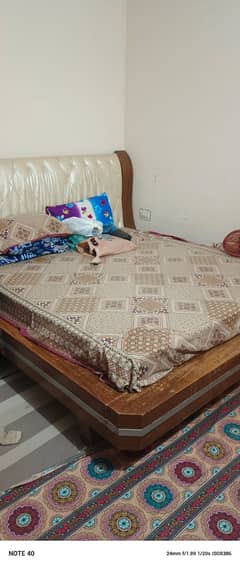 Bed, Mattress and 2 Side Table