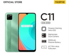 Realme c11 all ok no open no repair check kr ki li box Sath hi