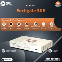 Fortinet Fortigate 30E Firewall Appliance 5 Gigabit Ports (Renewed)