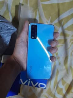 Vivo Y20 4/64 with orginal box touch glass break ha exchange and sale