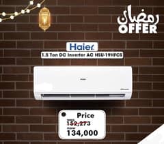 Haier Ac 1.5 Ton  inverter heat nd cool