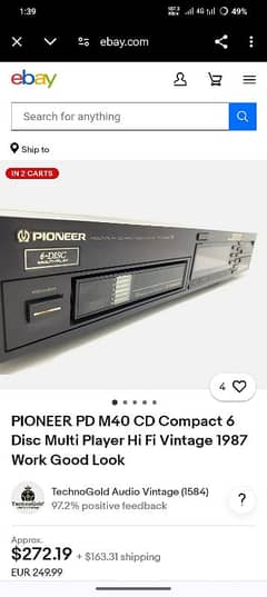 pioneer 6 disc multi player urgently sale