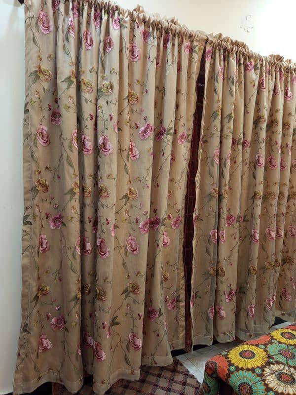 Organza Beautiful pair of Curtains For Sale! 0