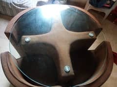 Round Thick Glass Top