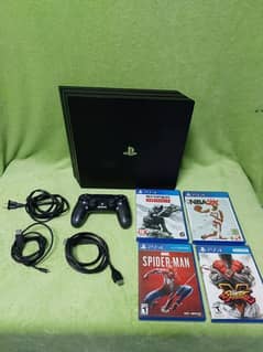 PS4 Pro Gaming Console 1TB  with 2 controller