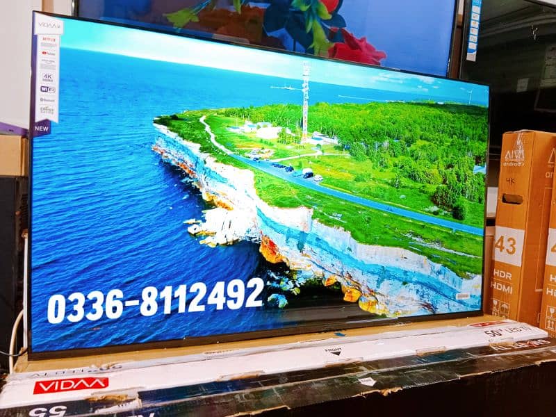 50 inches 4k Hisense VIDAA Smart led tv 120/hz frameless Display 1