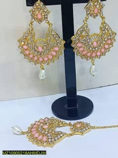 Beautiful Earrings with Tikka