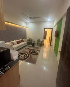 One bed luxury furnished apartment available for rent in gulberg greens islamabad.