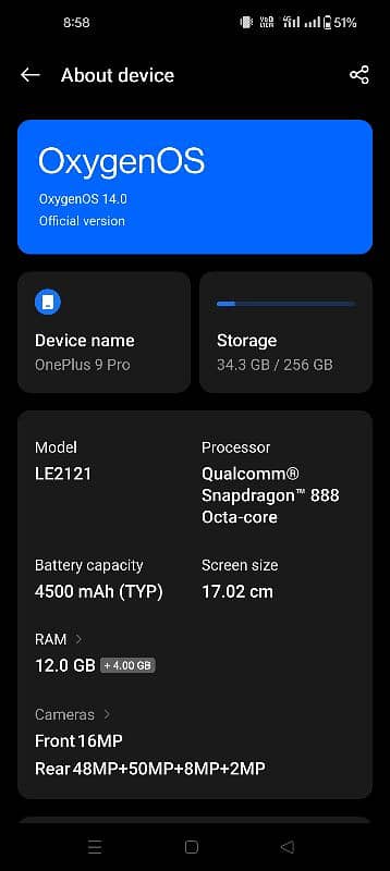 OnePlus 9 Pro  12/256 4