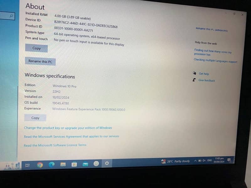 LENOVO LAPTOP 4GB 4