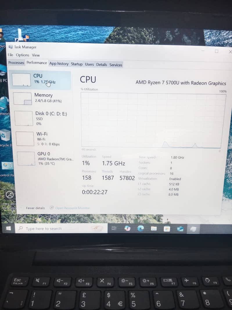 Lenovo Ryzen 7 5700U with AMD graphics better than core i7 11th gen 3