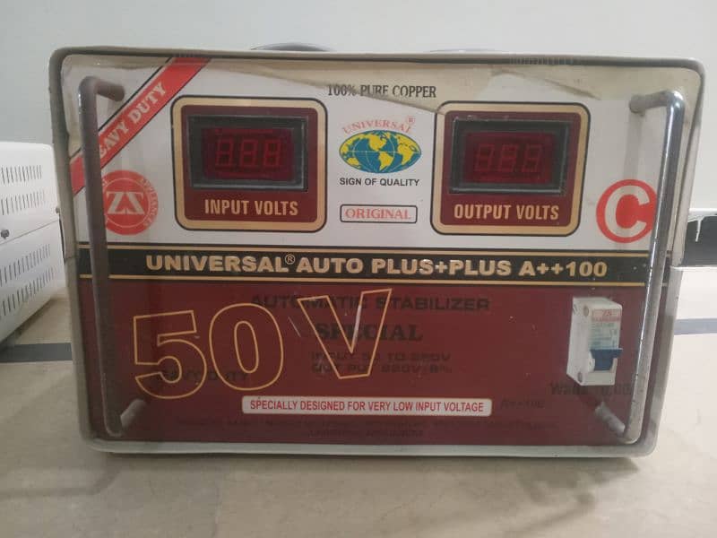 Universal Stabilizer 10000 watt INPUT 50 volt To 250 volt 4