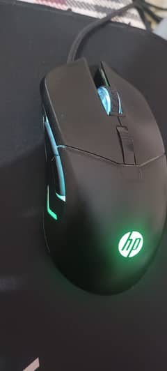 HP RGB gaming mouse + HP wired small buttons full multimedia keyboard