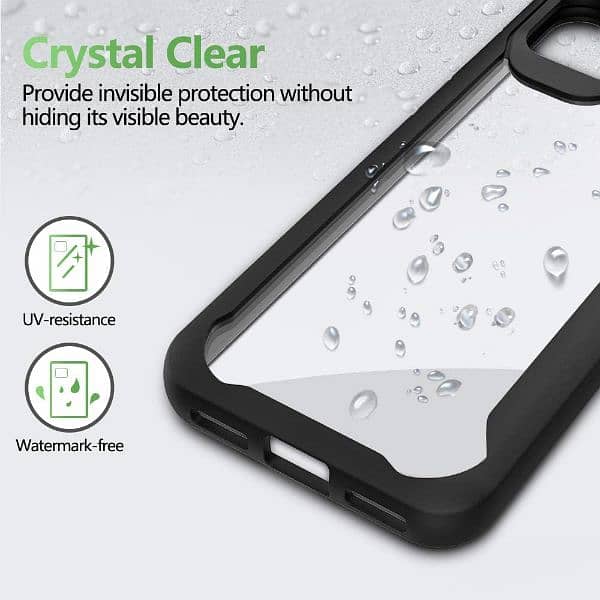 Google Pixel 4A 5G Clear Acrylic Protective Cover with TPU Soft Edges 6