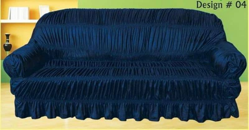 6 Seater Jersey Self Textured Sofa Cover for Sale 7