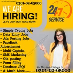 Work from home multiple Online Data Entry job are offering in Pak