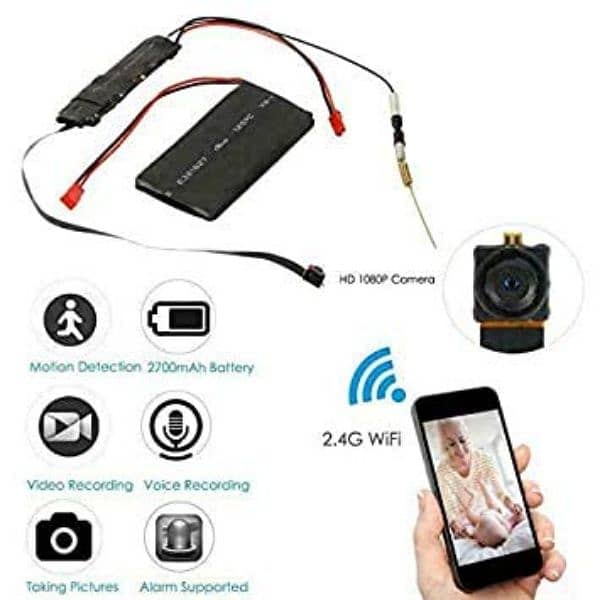 Mini Pinhole Hidden Camera WiFi With Mic 1