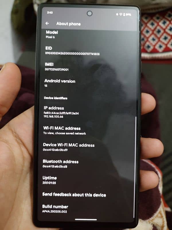 Google pixel 6 8