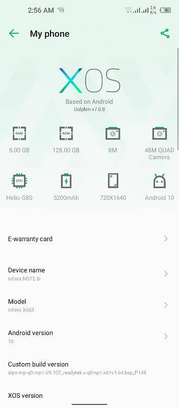 Infnix note 8i 6