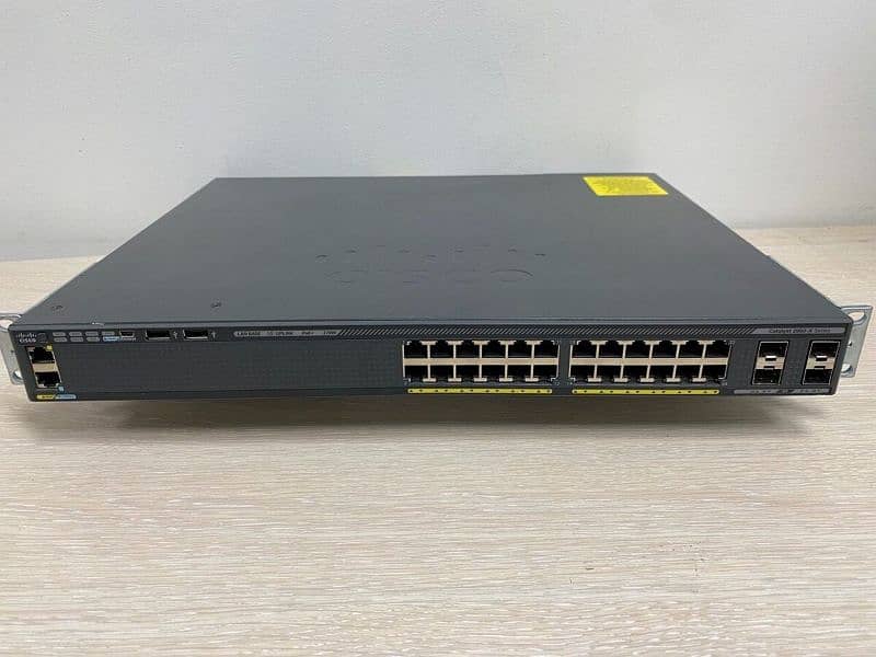 cisco 2960x-24PSL 24Port Gigabit POE+ Switch Available 0